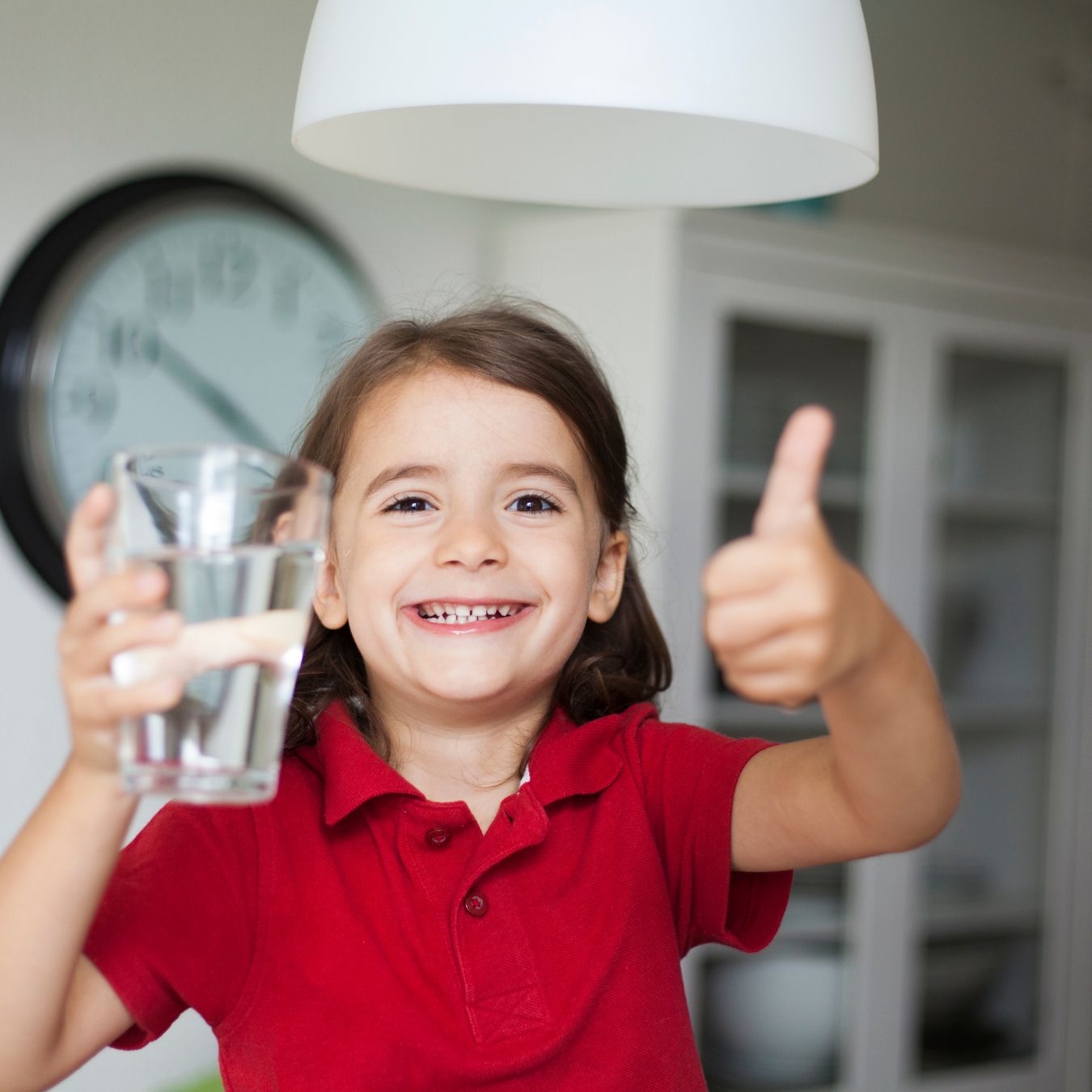 kid with glass of water